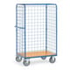 fetra Parcel Trolley 858+ parois grillagées, charge max. 600kg avec pneus TPE-1