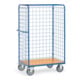 fetra Chariot à paquets 8582-1 parois grillagées - charge max. 600kg pneus TPE