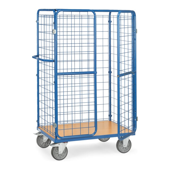 fetra Chariot à paquets 8582-3D DG-Murs DF-Portes Toit - charge max. 600kg Pneus TPE