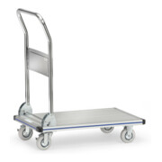 fetra Chariot à plate-forme en aluminium 3120 - charge max. 150 kg, pneus pleins