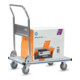 fetra Chariot à plate-forme en aluminium 3120 - charge max. 150 kg, pneus pleins
