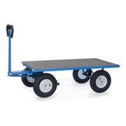 fetra Chariot à plate-forme manuelle 6405L - charge max. 1000kg, pneus gonflables-2
