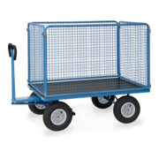 fetra Chariot à plate-forme manuelle 6445L - charge max. 1000kg, pneus gonflables-2