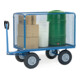 fetra Chariot à plate-forme manuelle 6445L - charge max. 1000kg, pneus gonflables-5