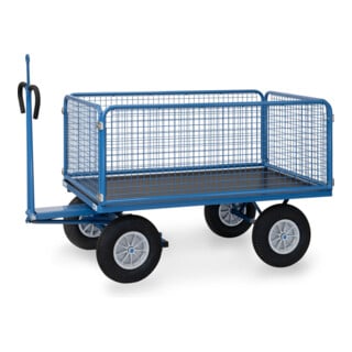 fetra Chariot à plateau 6435PZ avec anneau de remorquage