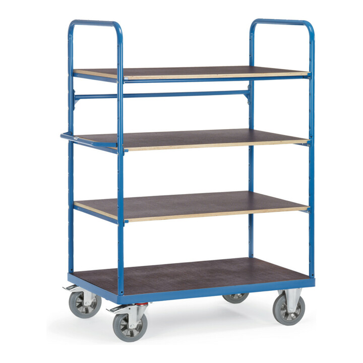 fetra Chariot à plateaux 18302 - charge max. 1200kg Pneus élastiques