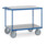 fetra Chariot de table jusqu'à 600 kg, avec 2 étagères avec plate-forme en PVC dur, pneus TPE-1