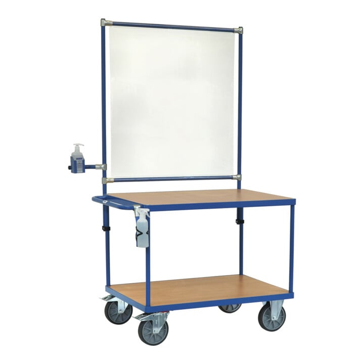 fetra Chariot à plateaux 2402 avec équipement de protection contre les infectionscomposé de 1x : 5901, 1393-B0500, 1391
