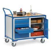 fetra Chariot à plateaux 2635 - charge max. 300kg pneus TPE-2