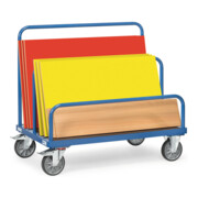 fetra Chariot à plateaux 4463 - sans arceau - charge max. 600kg Pneus TPE-5