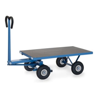 fetra Chariot à plateaux 6403P bleu peint par poudrage