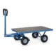 fetra Chariot à plateaux 6403P bleu peint par poudrage