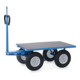 fetra Chariot à plateaux 6404PZ avec œillet de traction bleu poudré