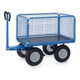 fetra Chariot à plateaux 6434P bleu peint par poudre