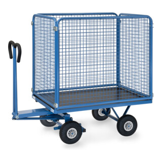 fetra Chariot à plateaux 6443P, revêtement poudre RAL 5007