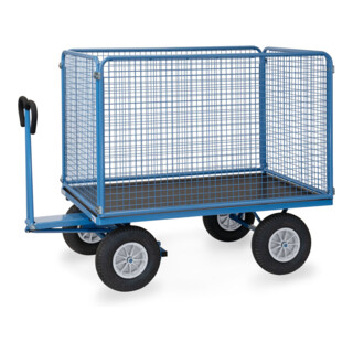 fetra Chariot à plateaux 6445P, revêtement poudre RAL 5007