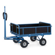 fetra Chariot à plateaux 6453PZ avec œillet de traction bleu poudré-1