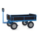 fetra Chariot à plateaux 6455P bleu poudré 60 × 60 mm surface de chargement