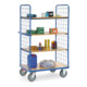 fetra Chariot à plateaux 8413 - charge max. 600kg Pneus TPE