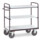 fetra Chariot à étagères ESD jusqu'à 600 kg, avec 3 étagères, conception électroconductrice, pneus TPE ESD-1