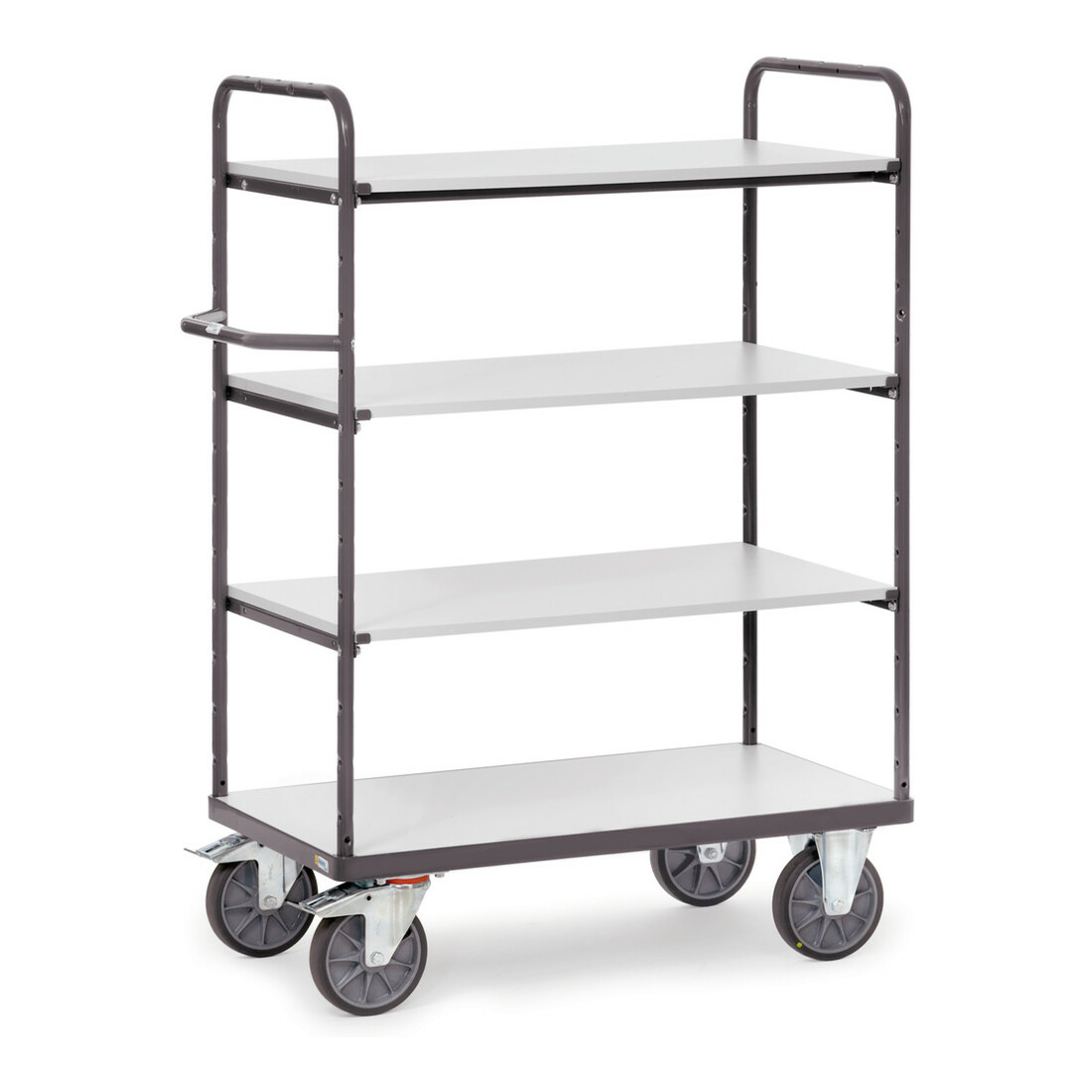 fetra Chariot à plateaux ESD 9201 - charge max. 600kg Pneus TPE-ESD