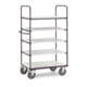 fetra Chariot à plateaux ESD 9341 - charge max. 600kg Pneus TPE-ESD