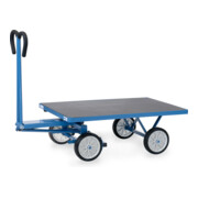 fetra Chariot à plateaux manuels 6403V - charge max. 700kg pneus pleins-2