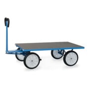 fetra Chariot à plateaux manuels 6405V - force 1000kg pneus pleins-2