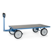 fetra Chariot à plateaux manuels 6406V - force 1250kg pneus pleins-2