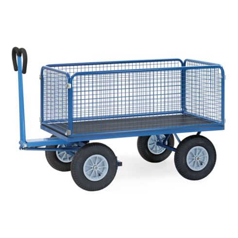 fetra Chariot à plateaux manuels 6433L - charge max. 700kg, pneus gonflables