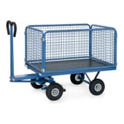 fetra Chariot à plateaux manuels 6433L - charge max. 700kg, pneus gonflables-2