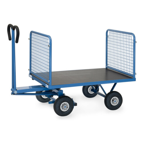 fetra Chariot à plateaux manuels 6433L - charge max. 700kg, pneus gonflables