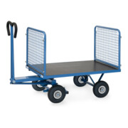 fetra Chariot à plateaux manuels 6433L - charge max. 700kg, pneus gonflables-5