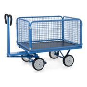 fetra Chariot à plateaux manuels 6433V - charge max. 700kg pneus pleins-2