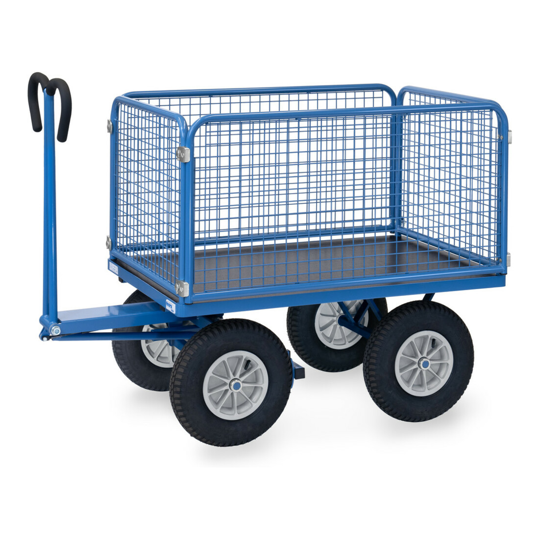 fetra Chariot à plateaux manuels 6434L - charge max. 1000kg, pneus gonflables