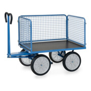 fetra Chariot à plateaux manuels 6434V - charge max. 1000kg pneus pleins-4