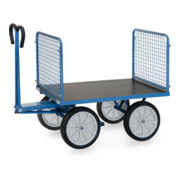 fetra Chariot à plateaux manuels 6434V - charge max. 1000kg pneus pleins-5