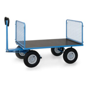 fetra Chariot à plateaux manuels 6435L - charge max. 1000kg, pneus gonflables-2