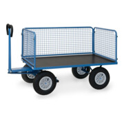 fetra Chariot à plateaux manuels 6435L - charge max. 1000kg, pneus gonflables-5