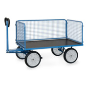 fetra Chariot à plateaux manuels 6435V - charge max. 1000kg pneus pleins-4