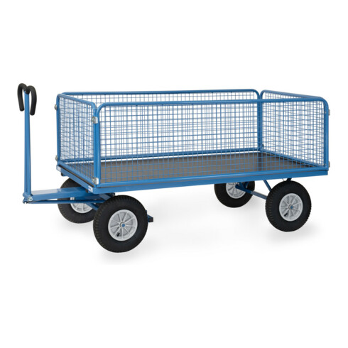 fetra Chariot à plateaux manuels 6436L - charge max. 1250kg, pneus gonflables