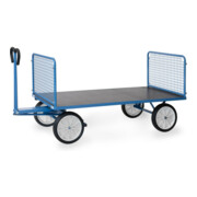 fetra Chariot à plateaux manuels 6436V - charge max. 1250kg pneus pleins-5