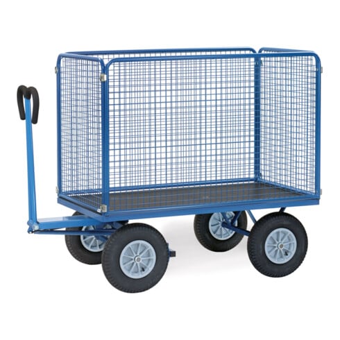 fetra Chariot à plateaux manuels 6443L - charge max. 700kg, pneus gonflables