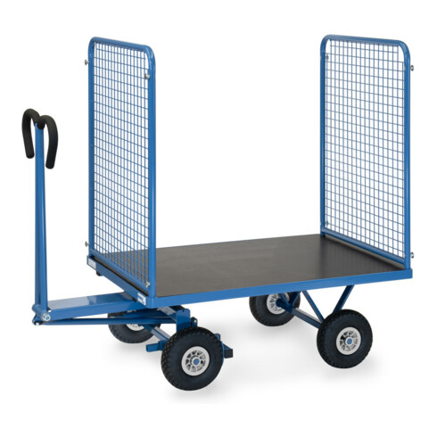 fetra Chariot à plateaux manuels 6443L - charge max. 700kg, pneus gonflables