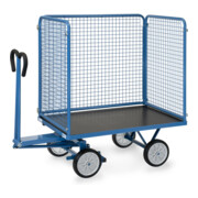 fetra Chariot à plateaux manuels 6443V - charge max. 700kg pneus pleins-4