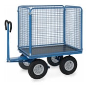 fetra Chariot à plateaux manuels 6444L - charge max. 1000kg, pneus gonflables-2