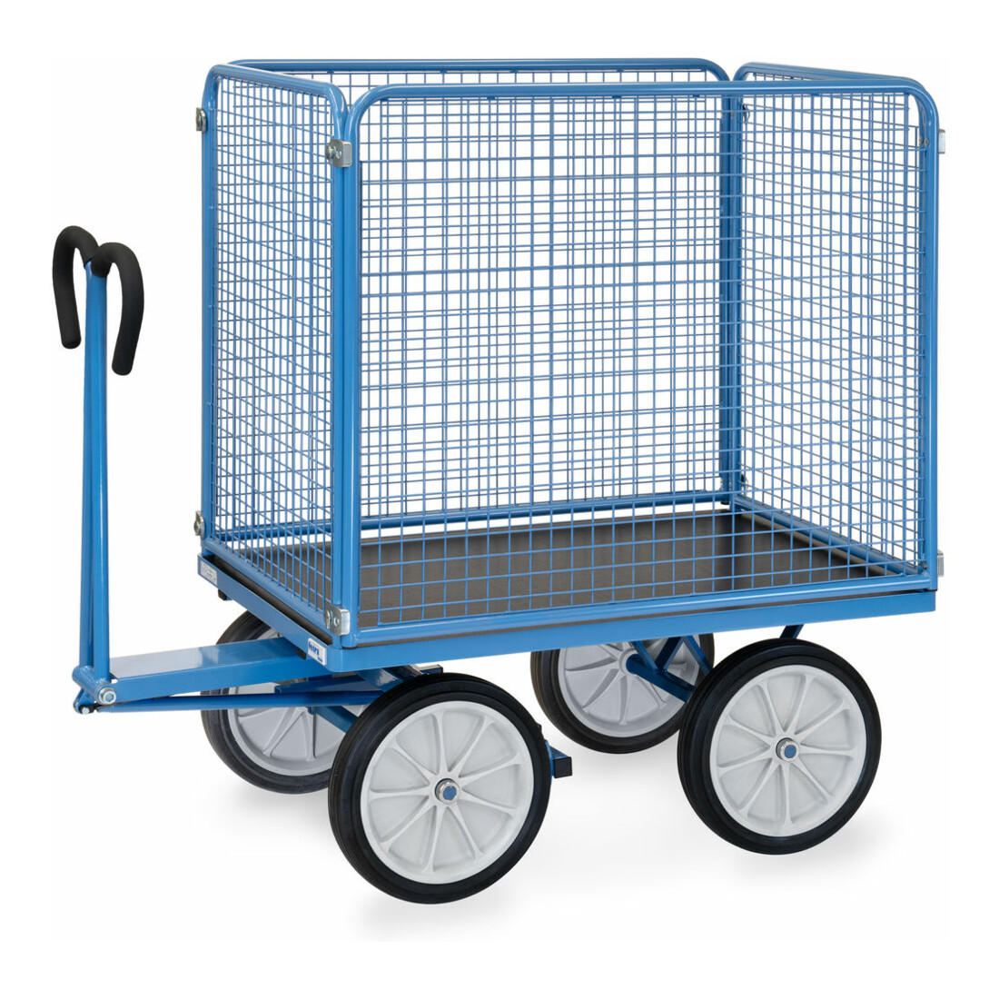fetra Chariot à plateaux manuels 6444V - charge max. 1000kg pneus pleins