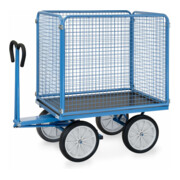 fetra Chariot à plateaux manuels 6444V - charge max. 1000kg pneus pleins-2