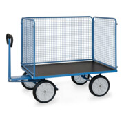 fetra Chariot à plateaux manuels 6445V - charge max. 1000kg pneus pleins-4