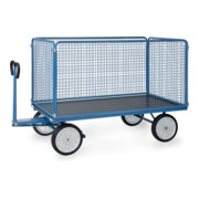 fetra Chariot à plateaux manuels 6446V - charge max. 1250kg pneus pleins-2